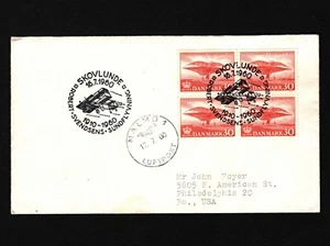 OPC 1960 Dinamarca Copenhague SAS 1er Vuelo a Malmö Suecia 41630 - Imagen 1 de 2
