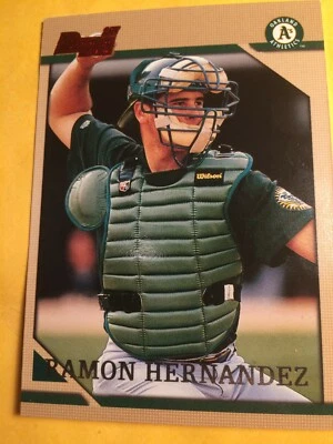 1996 BOWMAN ROOKIE #220 RAMON HERNANDEZ BASEBALL CARD MN/M - Image 1 of 4