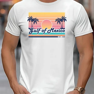 Gulf Of Mexico Established 1550 T-Shirt 7 - Picture 1 of 4