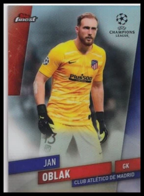 2019-20 Topps Finest UCL - #73 Jan Oblak Refractor - Image 1 of 2