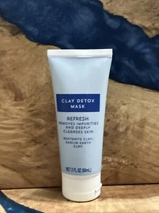 Clay Detox Mask Refresh Bentonite Kaolin Earth Clay 2oz Deep Cleanse Sealed. - Picture 1 of 2