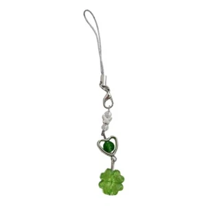 Good Luck Four Leaf Clovers Phone Accessory Sturdy Phone Chain Lanyard for Women - Zdjęcie 1 z 8