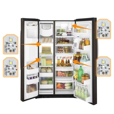 Pack 8 Lumi??res LED ??conomie d'??nergie pour R??frig??rateurs GE et Performanc - Photo 1/4