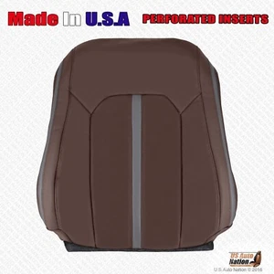 2017 2018 2019 Ford F250 F350 Platinum Driver Top Perforated Leather Cover Brown - Picture 1 of 8
