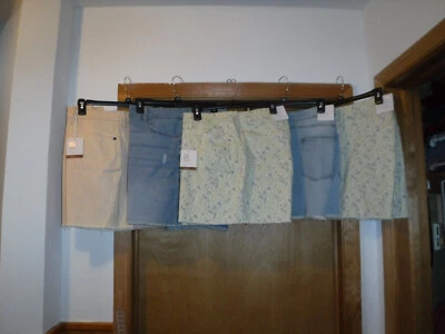 Mini pantalones cortos de jean talla grande con corte, 24 W, 20 W, LC Lauren Conrad, 4 bolsillos nuevos con etiquetas Foto 1 de 4