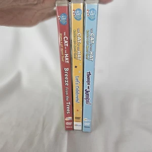 3 DVD Lot - The Cat in the Hat- Breeze And Trees, Thumps And Jumps, Lets's Celeb - Picture 1 of 2
