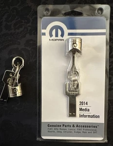 Detroit Auto Show 2014MOPAR Motorhead Piston Keychain (Metal) Media Info USB KEY - Picture 1 of 5