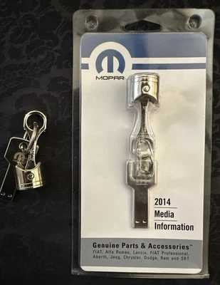 Detroit Auto Show 2014MOPAR Motorhead Piston Keychain (Metal) Media Info USB KEY - Image 1 of 4