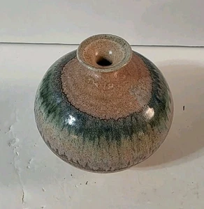 Lampada a olio ceramica J.Allen artigianale smaltata a goccia multicolore blu verde rosa - Foto 1 di 10