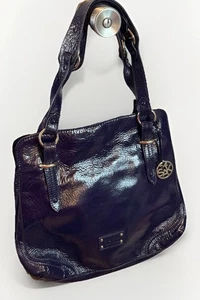 THE SAK Original Navy Blau Leder Schultertasche Boho Hobo Handtasche Geldbeutel - Bild 1 von 11