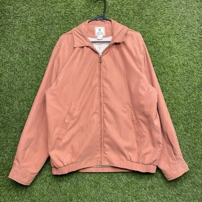 Peter Millar Golf Jacket Mens Large Windbreaker Classic Fit Salmon Performance - Image 1 of 4
