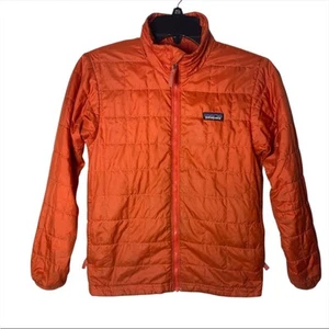 Patagonia Kids' Nano Puff Brick Quilt Jacket Orange size medium 10 - Picture 1 of 6