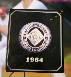 St. Louis Cardinals 1964 World Series Champions Replica Ring Silver Tone - Picture 1 of 11