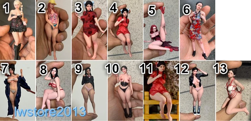 1/18 1/16 1/12 1/10 Beauty Girl Resin Figurines Figures Model For Cars FF0008 - Image 1 of 1