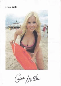Autogramm - Gina Wild - Bild 1 von 1