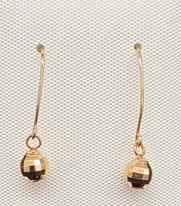 Damen-Ohrhänger 10 Karat Gelbgold "Disco-Kugel" ~ 0,5 g - Bild 1 von 2