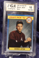 1992 Derek JETER - FRONT ROW DRAFT PICKS PURPLE PROMO ROOKIE  #55 YANKEES FGA 10