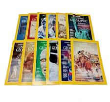 National Geographic 12 Magazines Complete Year Collection January-December 1986