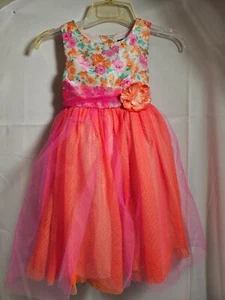 Rare Editions Mädchen rosa Blumen Spitze festliches Kleid Größe 6x - Bild 1 von 12