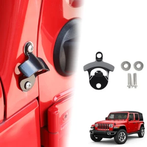 Car Body Mounted Bottle Opener For Jeep Wrangler JK 2007-2017 Black Accessories - Picture 1 of 9