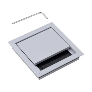 Gedotec Passacavi Scrivania Passacavi ECO Alluminio Argento 100 X 100 M - Bild 1 von 6