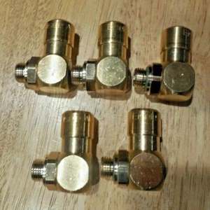 (5 Pcs) EISELE VT2686-0409, ELBOW SCREW-IN CONNECTOR,SWIVELING, OD:12 MM, 1/4" - Picture 1 of 5
