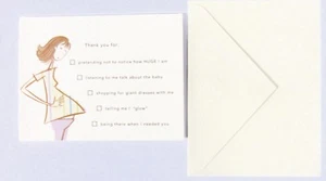 Juego de 10 tarjetas de agradecimiento de American Greetings de una mujer embarazada - Imagen 1 de 2