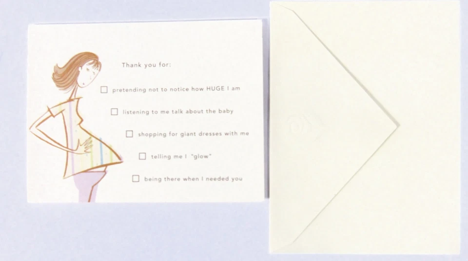 Juego de 10 tarjetas de agradecimiento American Greetings de una mujer embarazada Foto 1 de 2