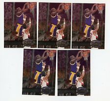 A161 SHAQUILLE O'NEAL LOT 1997-98 METAL UNIVERSE #50 W/ REEBOK LAKERS 5 CARDS 