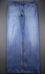 Pantalones de mezclilla para hombre Levi's 514 2016 rectos elásticos desgastados talla 36x32 (Sr 36x31) - Imagen 1 de 11