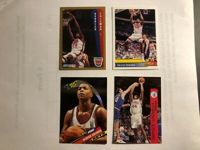 Tarjetas de baloncesto Derrick Coleman Fleer de la década de 1990 y más (4) hechas en EE. UU. Foto 1 de 4