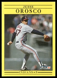 1991 FLEER JESSE OROSCO CLEVELAND INDIANS #375 - Picture 1 of 2