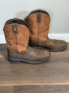 Justin Cowboystiefel Herren 12D Braun Hellbraun ESD SE4300 ASTM Composite Toe Arbeitsstiefel - Bild 1 von 15