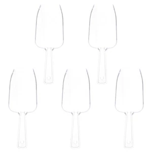 5pcs Mini Clear Scoops Wedding Ice Cream Sweet Candy Favor Party Plastic - Picture 1 of 12