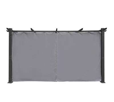 Rideau pavillon paroi latérale pergola rideau latéral anthracite Luxor 2 pièc... - Photo 1/4
