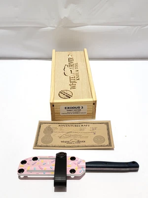 Cuchillo White River Exodus 3 S35VN acero 3,15" hoja rosa con funda antiaspersiones Foto 1 de 4