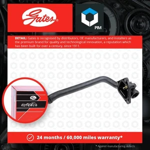 Heater Hose fits BMW 316 F30, F31 1.6 12 to 16 N13B16A Coolant Gates 11537600586 - Picture 1 of 3