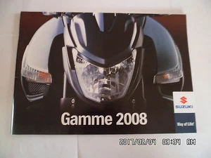 CATALOGUE PUBLICITAIRE SUZUKI GAMME 2008 B-KING BANDIT 1250 650 SV650 GSXR   K27 - Imagen 1 de 1
