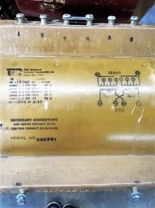 AFP P/N 410413 PRIMARY V. 1200 SEC V. 120/240 15KVA - Picture 1 of 2