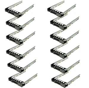 Lot of 12-pcs 2.5" 8FKXC G176J SAS SATA Hard Drive Tray Caddy for 13th R610 T610 - Afbeelding 1 van 9