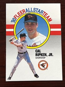 1990 Fleer All-Stars #8 Cal Ripken Jr. Baltimore Orioles