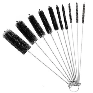 10 Pcs 8 Inch Nylon Bottle Straw Cleaning Brushes for Narrow Neck Sippy Cups - Picture 1 of 7