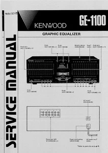 Manual de servicio instrucciones para Kenwood GE-1100 - Imagen 1 de 1
