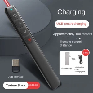 Power-Point Presentation Remote Wireless USB PPT Presenter Laser Pointer Clicker - Picture 1 of 8
