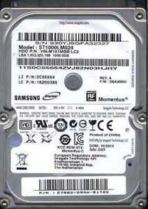Samsung SpinPoint M8 ST1000LM024 1TB 2.5" SATA II Laptop Hard Drive Tested - Afbeelding 1 van 1