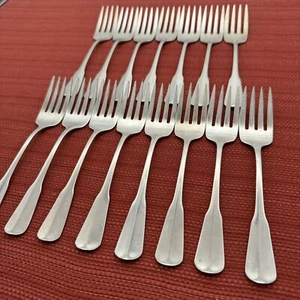 Set of 15 Oneida Distinction HH Deluxe COLONIAL ARTISTRY Stainless SALAD FORKS - Picture 1 of 10