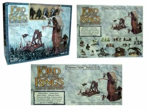Signore degli Anelli Lord of the Rings PELENNOR FIELDS DELUXE SET con Figure MIB - Foto 1 di 1