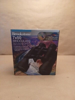 NEW Brookstone 7 x 50 Binoculars with Carrying Case in Box. - Image 1 of 4