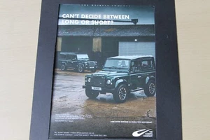 Original magazine advert LAND ROVER DEFENDER V8 WORKS 70TH frame-ready wall-art  - Picture 1 of 1