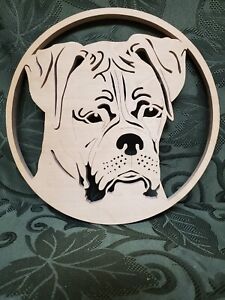 LASER CUT WALL ART BOXER DOG 8 1/2 Inches